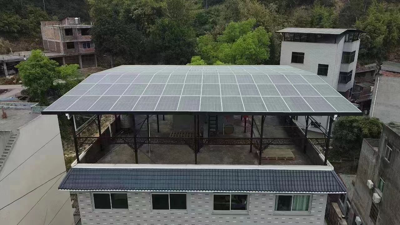 利津15kw+10kwh自建别墅家庭光伏储能系统